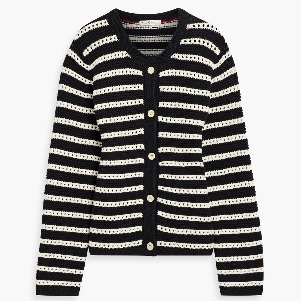 Alex Mill Hailey striped cotton cardigan